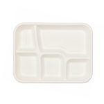 Bleached Sugarcane Bagasse Tableware